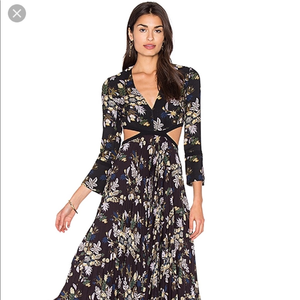 A.L.C.  JOSEFA DRESS IN BLACK MULTI Size 0